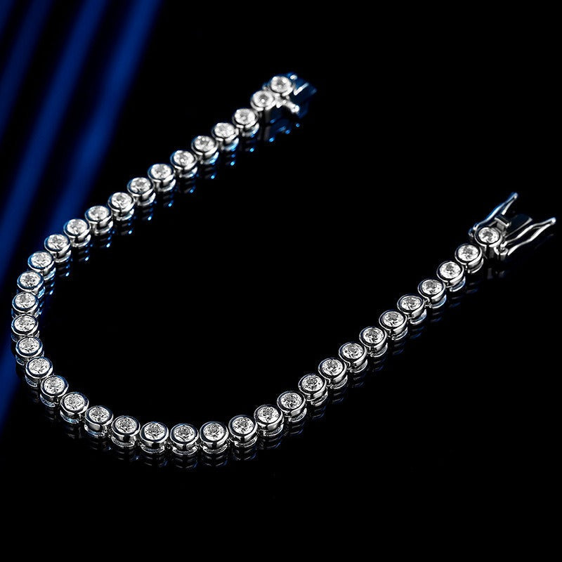 Elise – Bracelet de bulles en argent et diamants