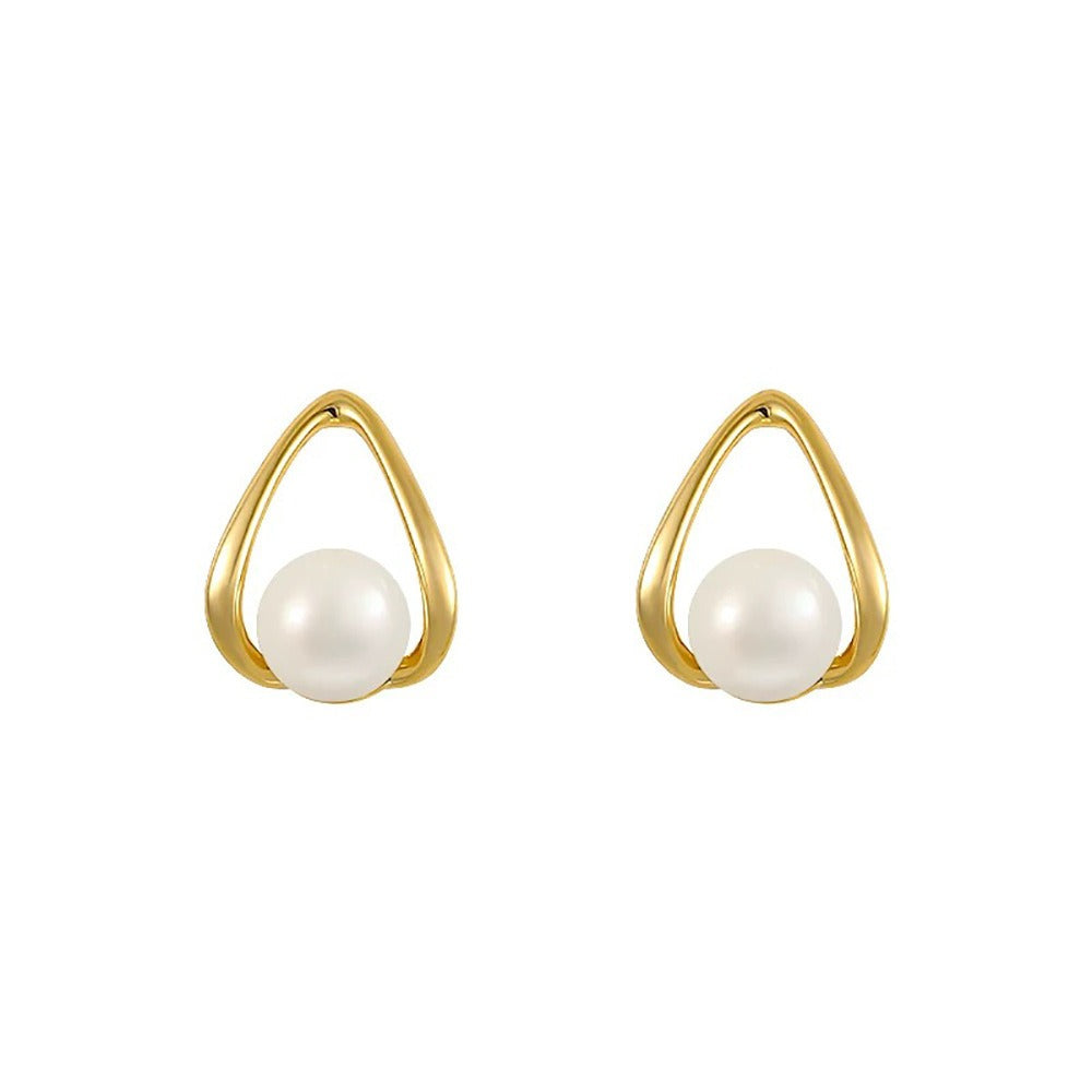 Geah – Boucles d'oreilles en perles d'or creuses