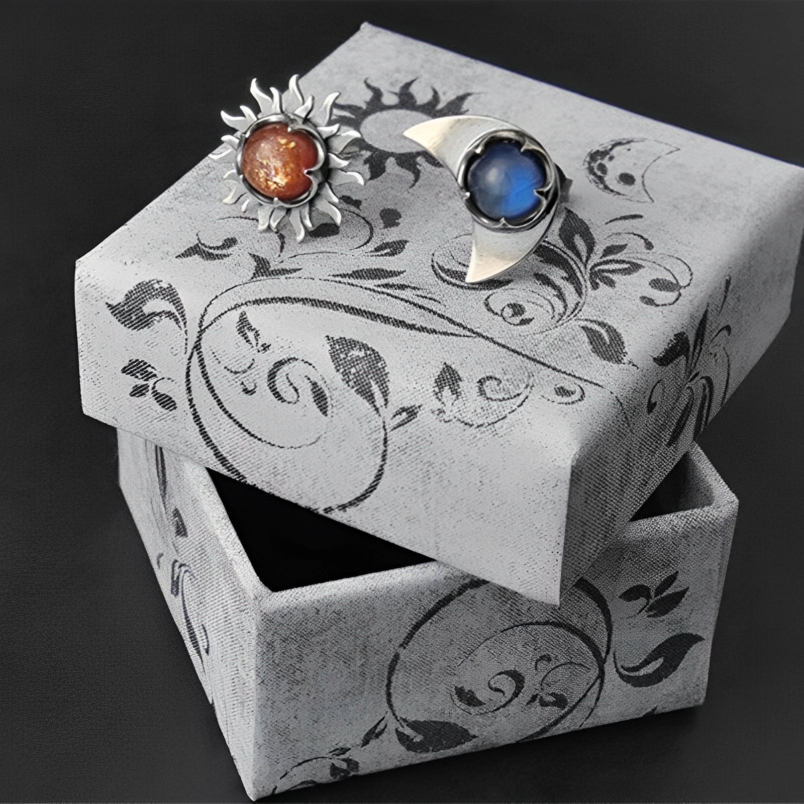 Marian – Boucles d'oreilles soleil et lune