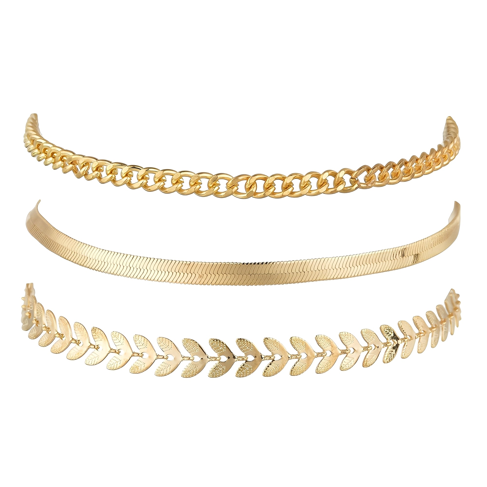 Odelia – Élégant bracelet de cheville doré