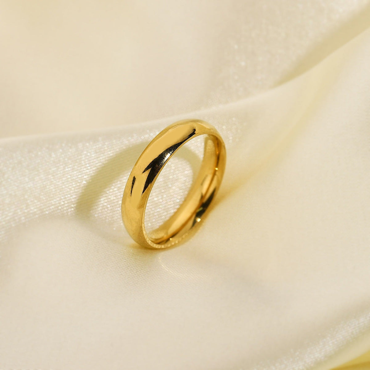 Eloane – Bague en acier inoxydable doré