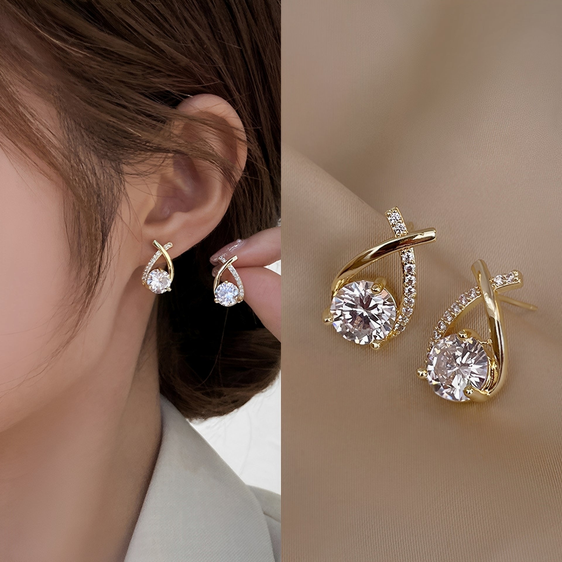 Arielle – Boucles d'oreilles en Or 18 carats
