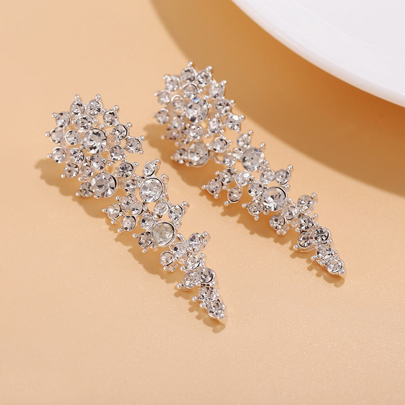 Eloise – Boucles d'oreilles clip avec strass sans perçage