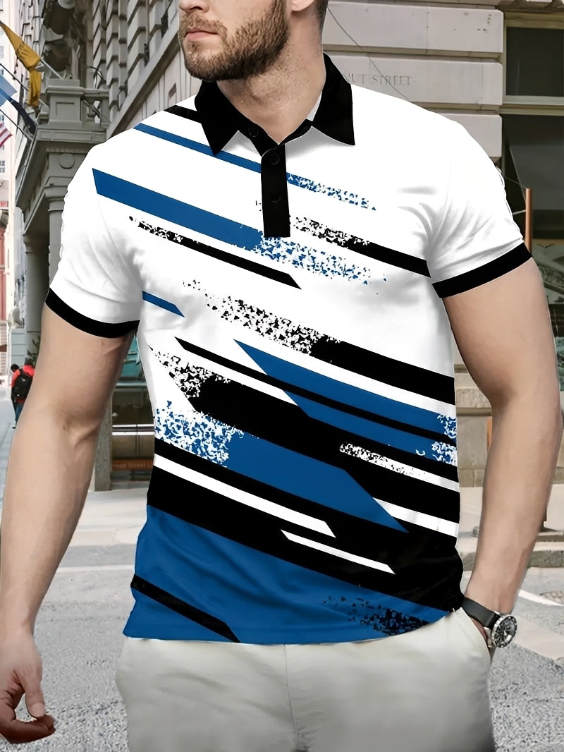 Aaron - Polo élégant avec imprimé pour hommes
