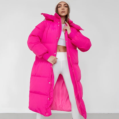 Jacquelyn - Veste longue stylée avec capuche pour femmes