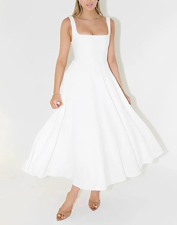 Shelley - Robe midi sans manches