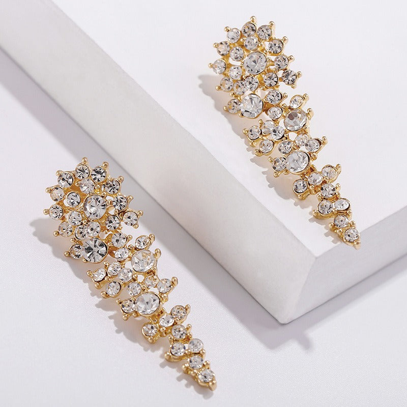 Eloise – Boucles d'oreilles clip avec strass sans perçage