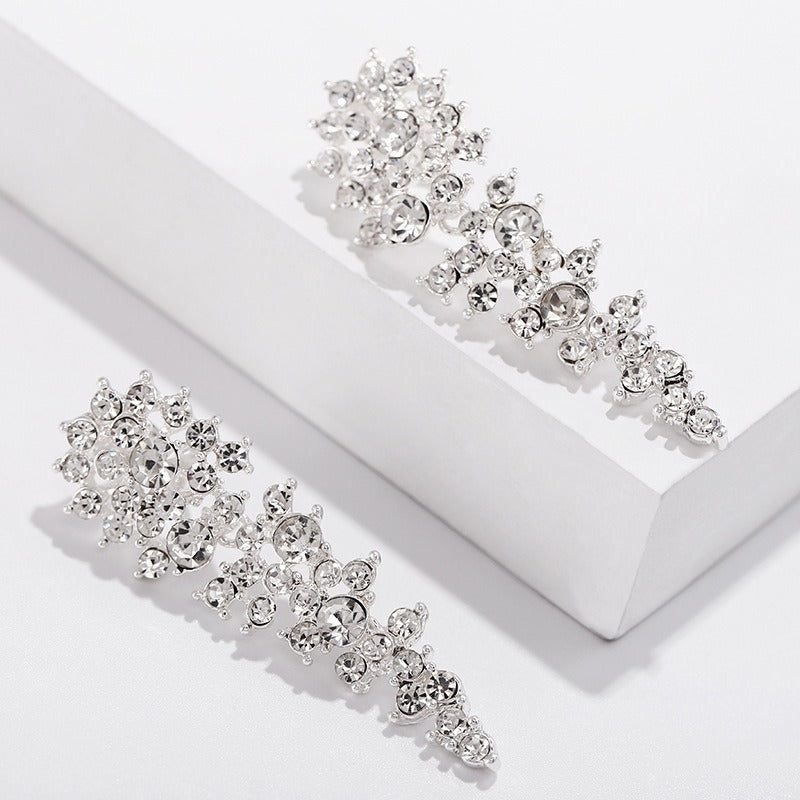 Eloise – Boucles d'oreilles clip avec strass sans perçage