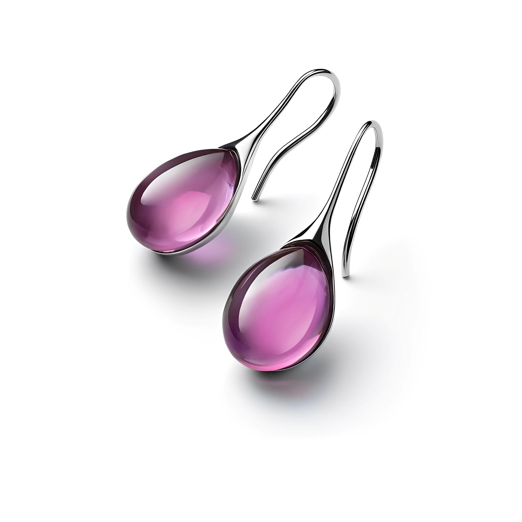 Karen – Boucles d'oreilles pendantes en cristal doré et argenté