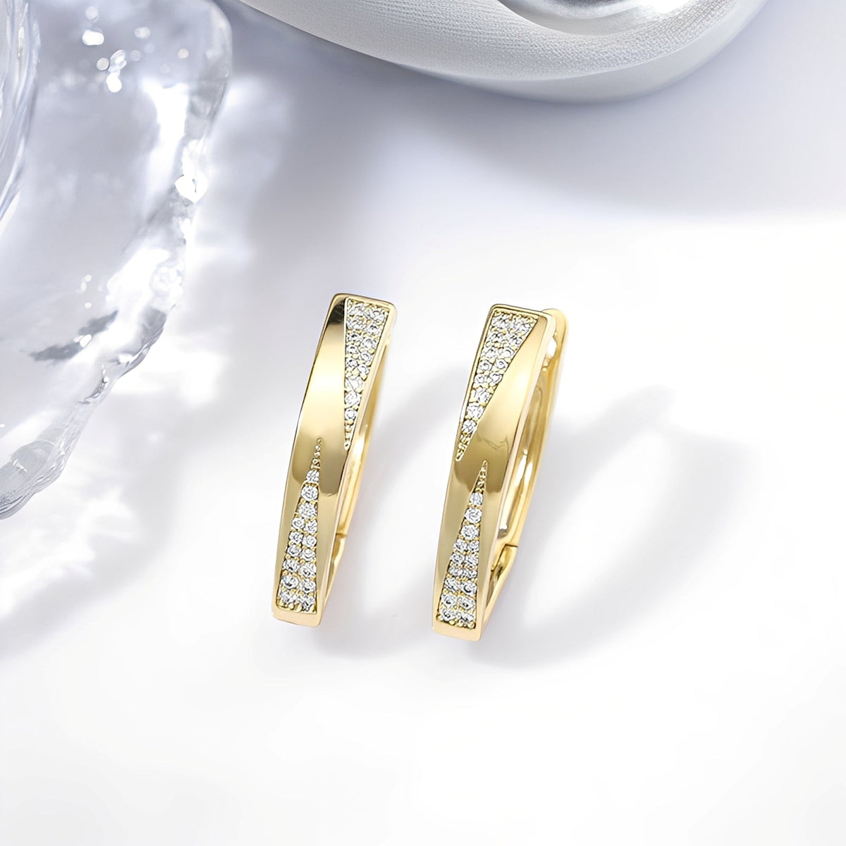 Sophie – Boucles d'oreilles en or et pierres précieuses
