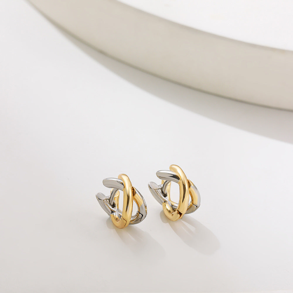 Nikka – Boucles d'oreilles élégantes entrelacées