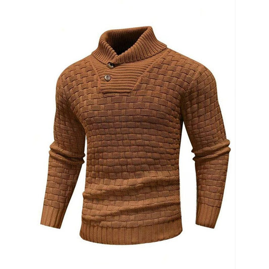 Eldon - Pull tricoté chic avec boutons pour hommes