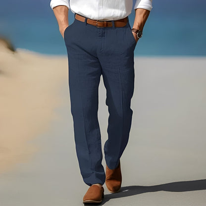 Trent - Pantalon en lin chic et relax pour hommes