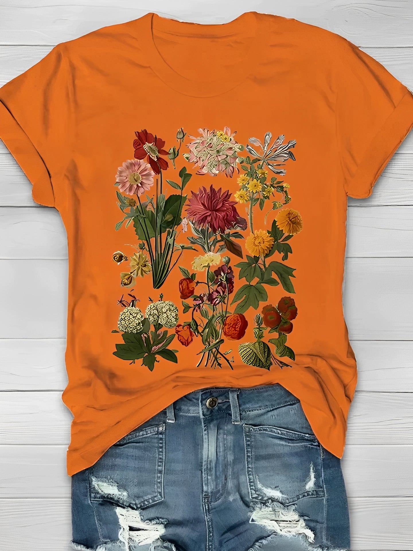 Annalise - T-shirt stylé à motif floral pour femmes