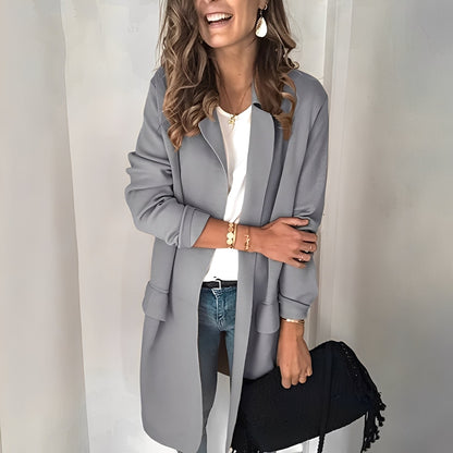 Georgina - Blazer long pour femme, chic et raffiné