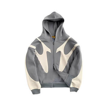 Lloyd - Hoodie pour homme élégant avec fermeture éclair et imprimé