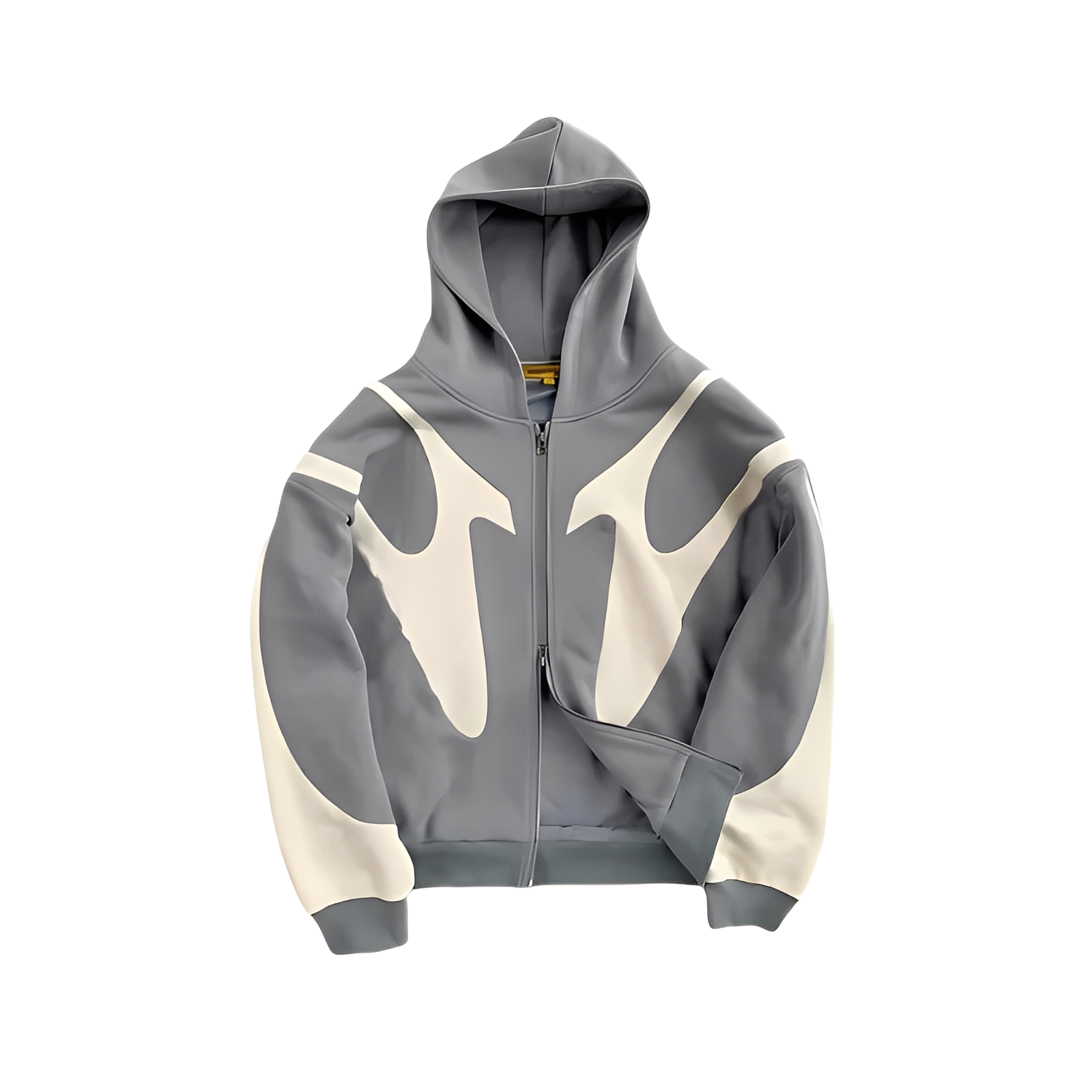Lloyd - Sweat à capuche moderne avec fermeture éclair et imprimé graphique pour hommes