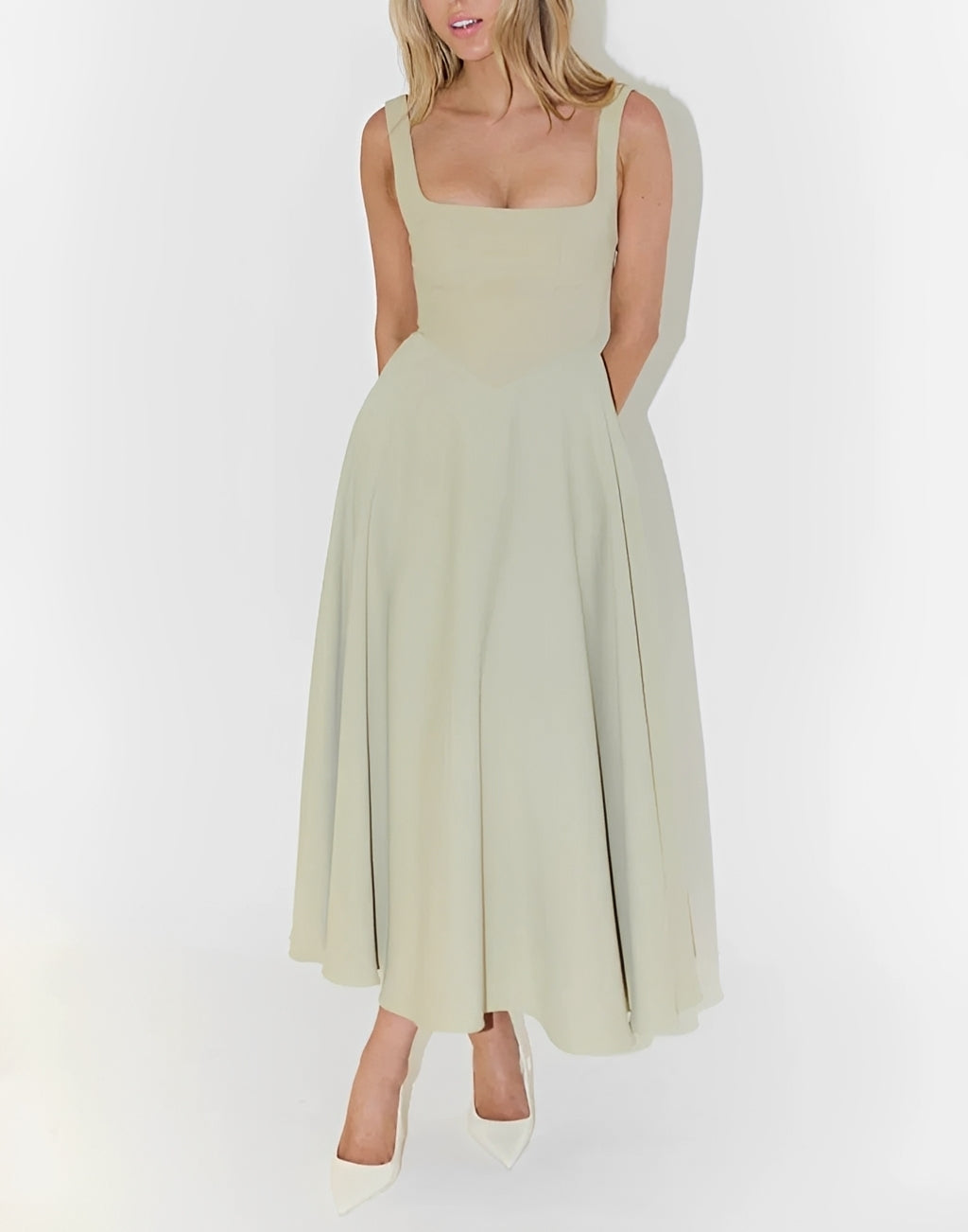 Shelley - Robe midi sans manches