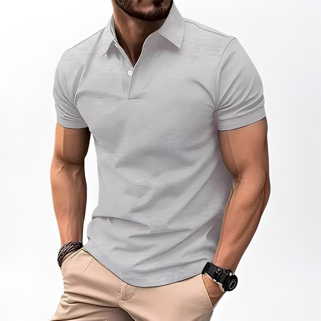 Deacon - Polo décontracté à manches courtes pour hommes