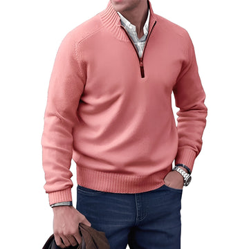 Kian - Pull moderne pour homme avec fermeture éclair pratique