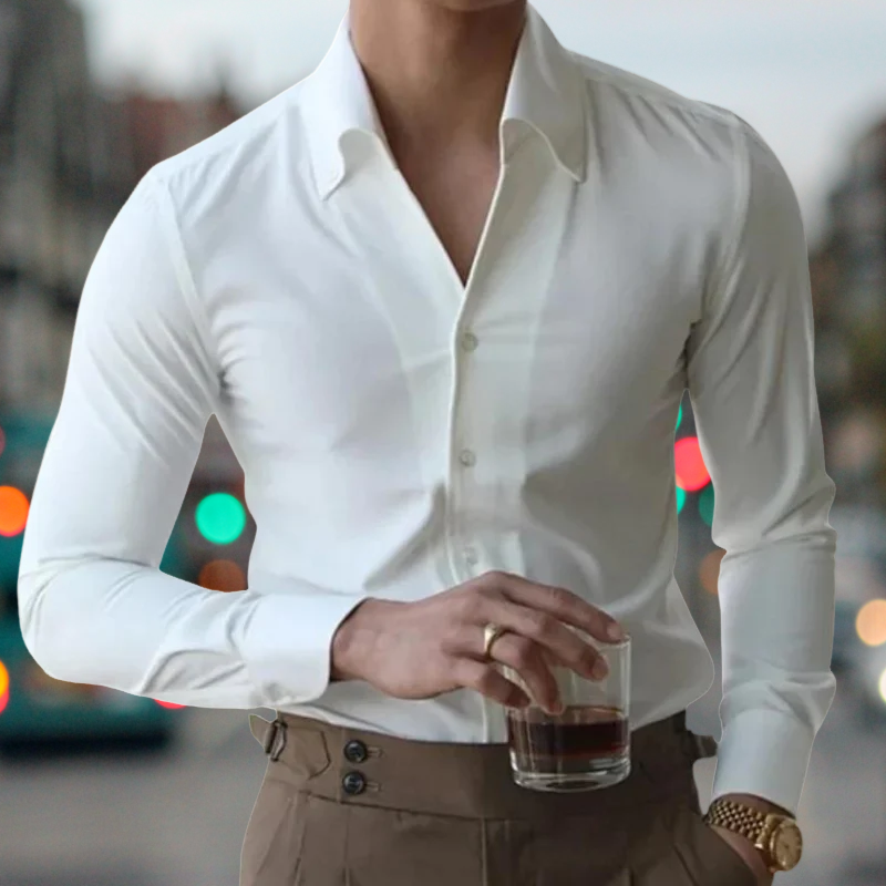 DuMont - Chemise de haute qualité avec boutons