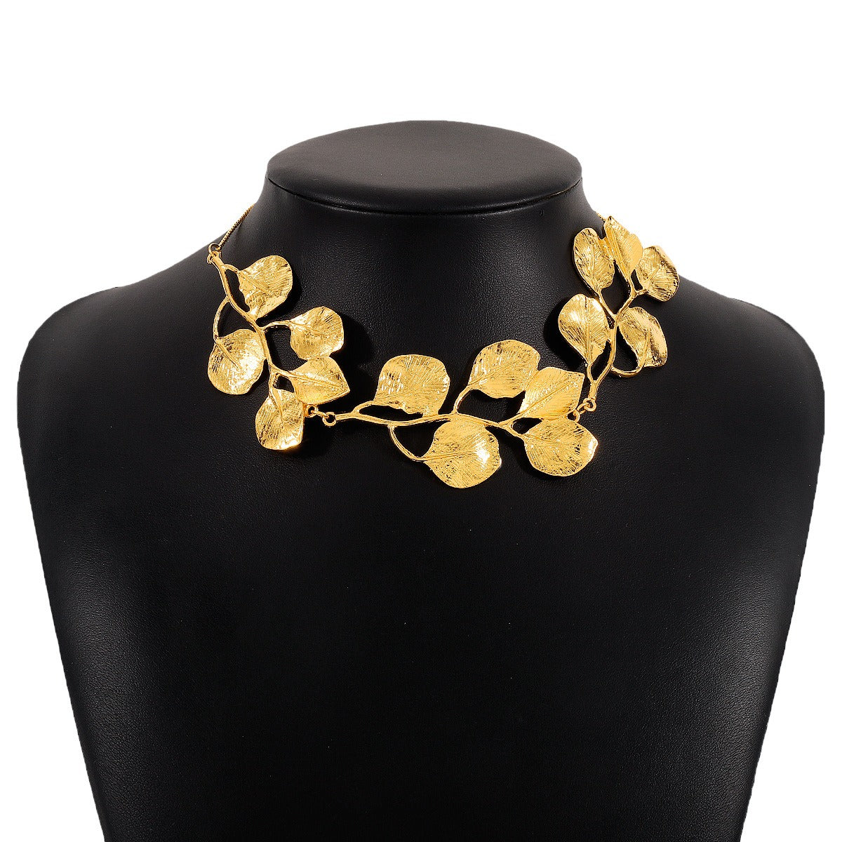 Mitena – Collier en alliage design de feuille