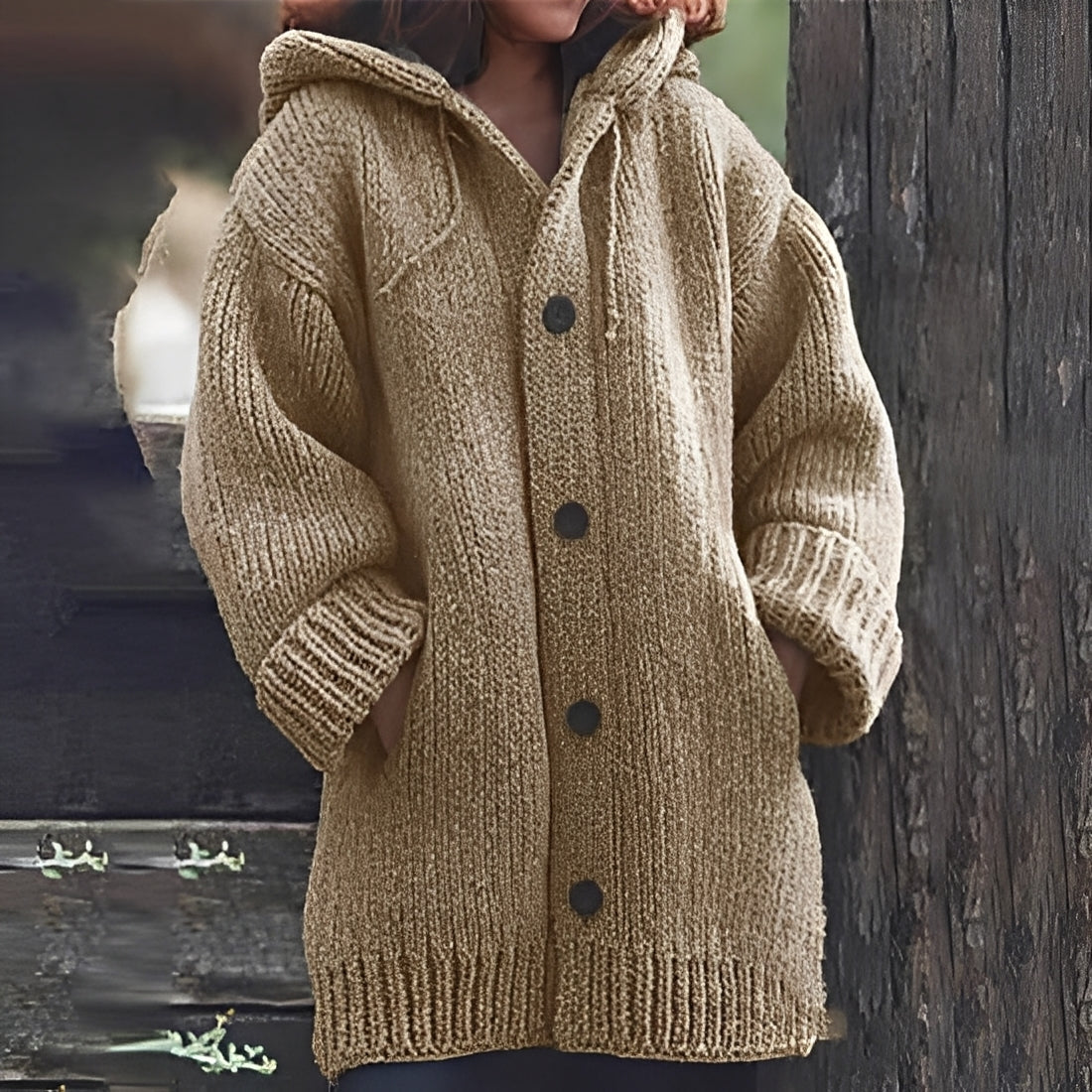 Jaqueline - Cardigan à capuche confortable pour femmes