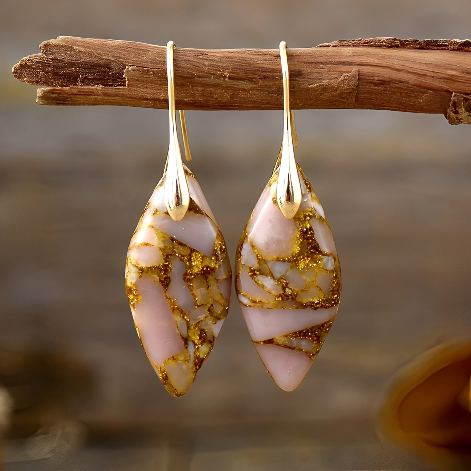 Lucie – Boucles d'oreilles en pierre naturelle