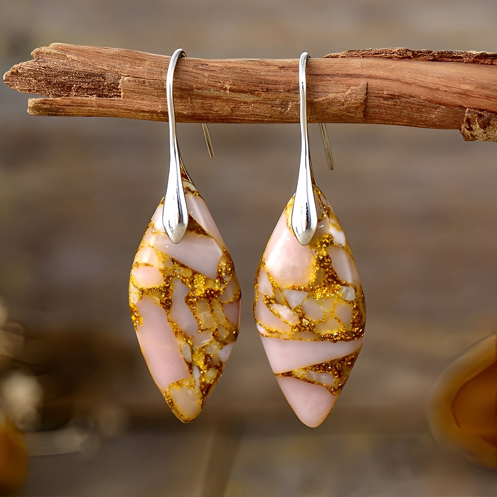 Lucie – Boucles d'oreilles en pierre naturelle