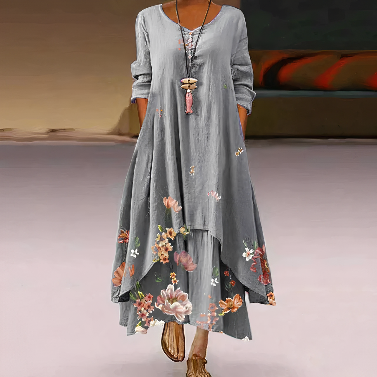 Kalin - Robe élégante avec ourlet irrégulier pour femmes