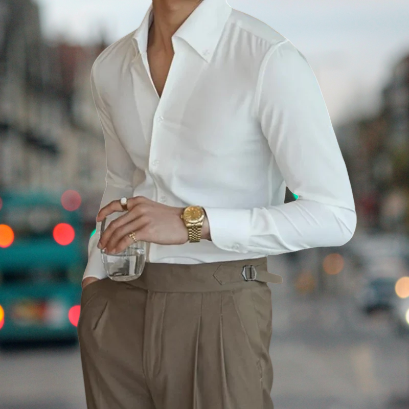 DuMont - Chemise de haute qualité avec boutons