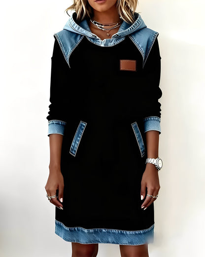 Catherine - Robe à capuche élégante avec poches pour femmes