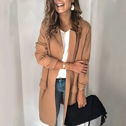Georgina - Blazer long pour femme, chic et raffiné