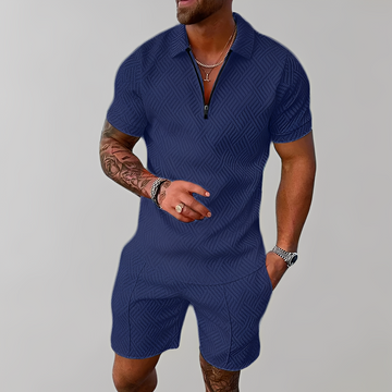 Edwin - Ensemble élégant de polo et short pour hommes