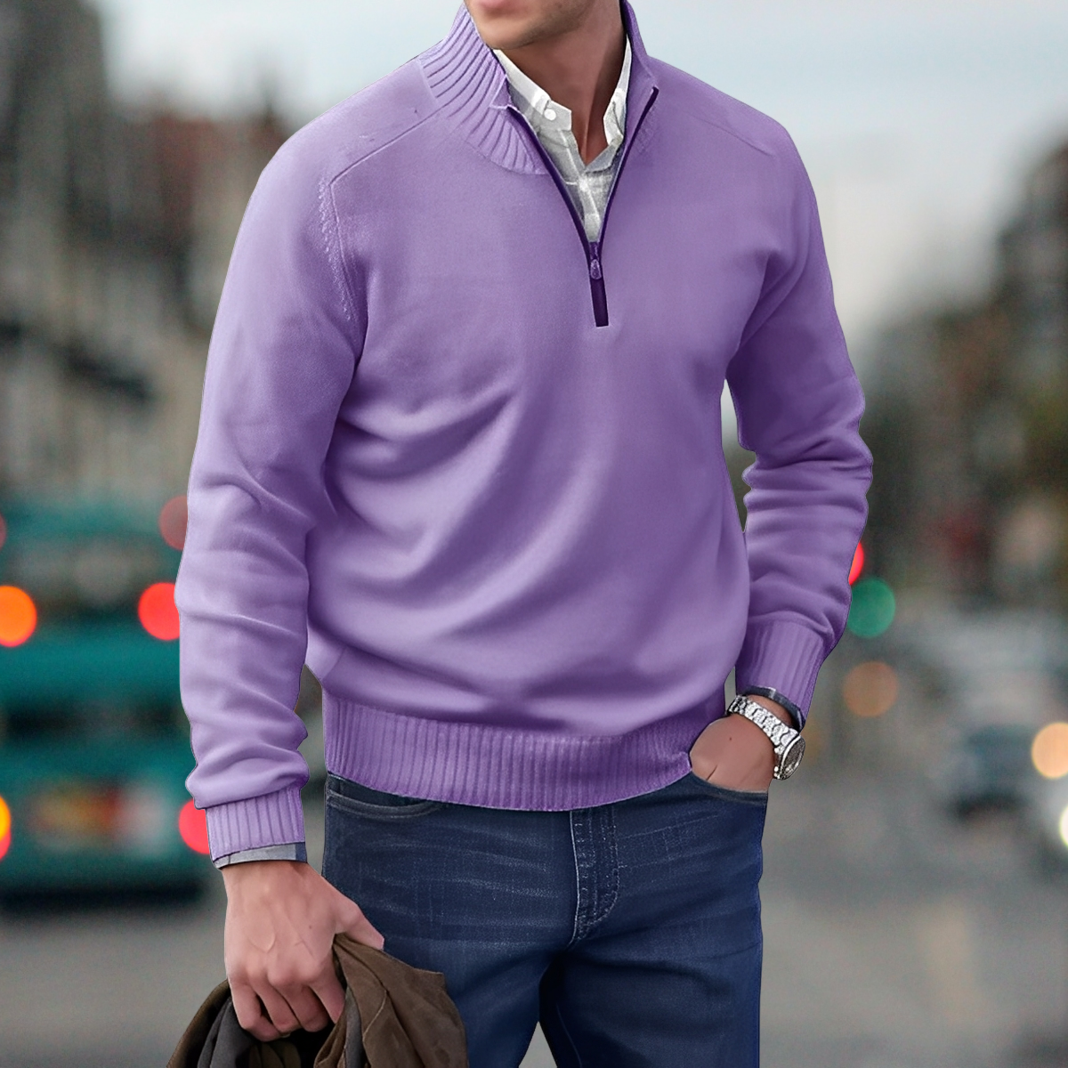 Adrian – Pull avec zip