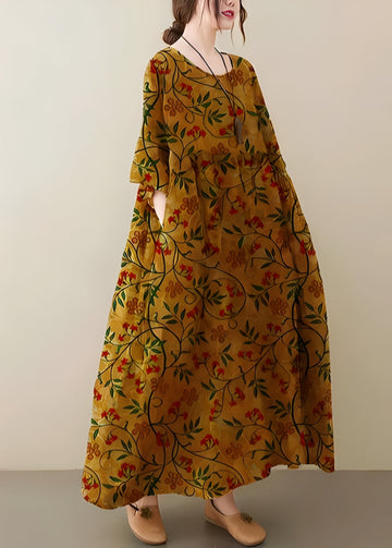 Mariam - Robe élégante et ample à ourlet large pour femmes