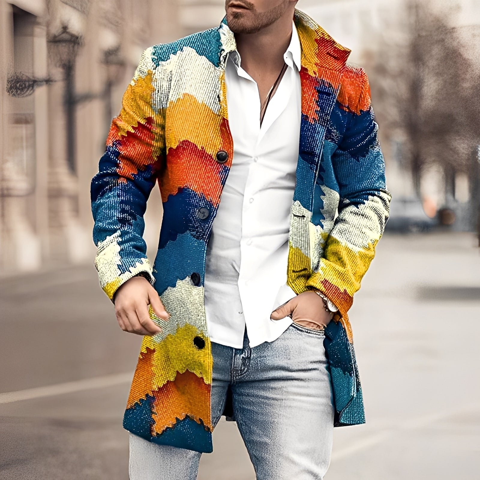 Guillaume - Manteau long classique pour homme