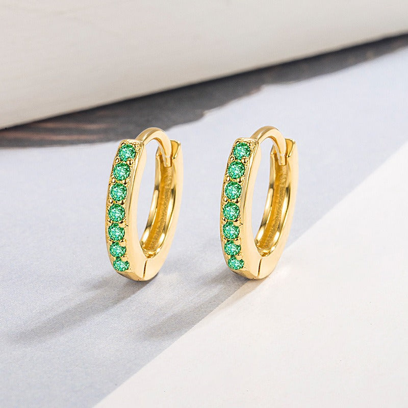 Selena – Boucles d'oreilles pendantes d'inspiration marine dorée
