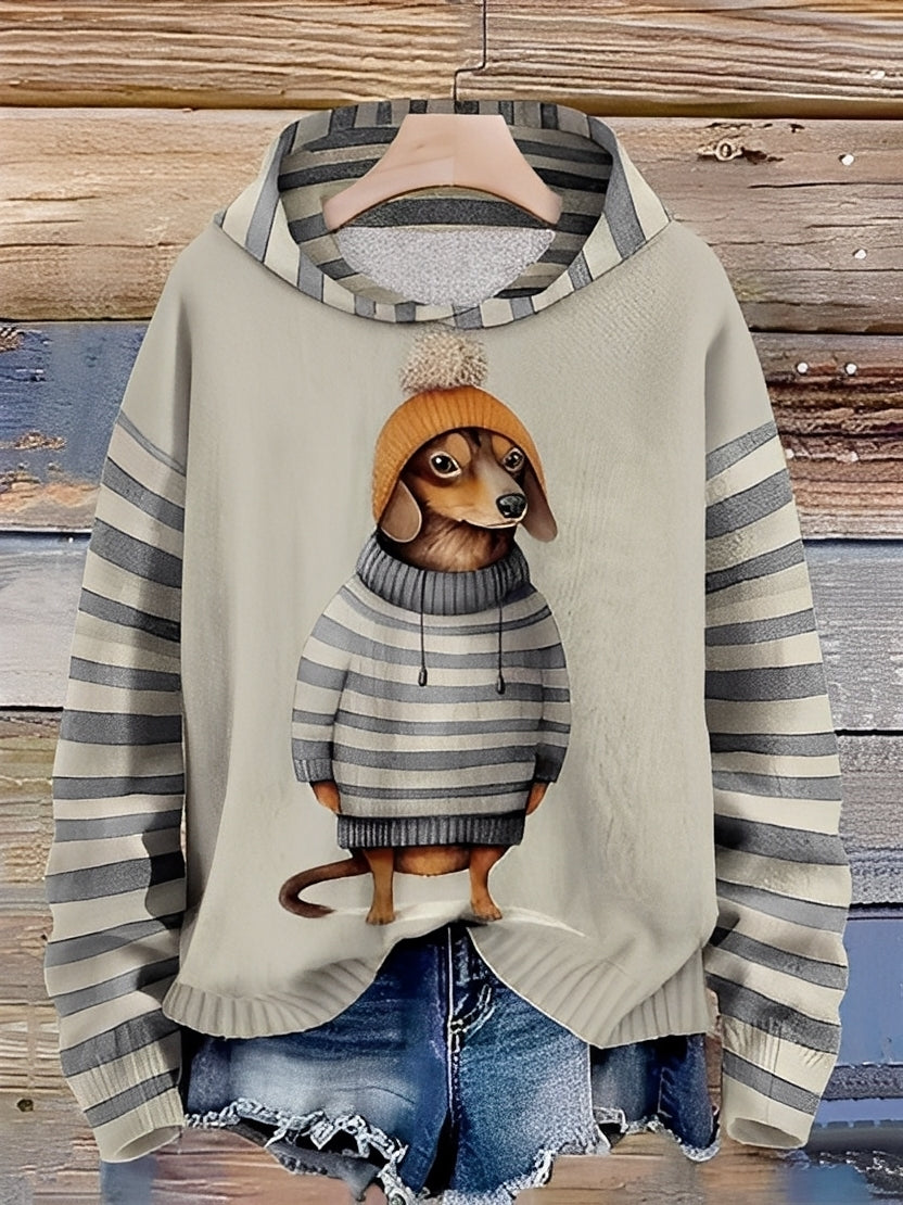 Geffrey - Sweat à capuche confortable pour hommes avec impression