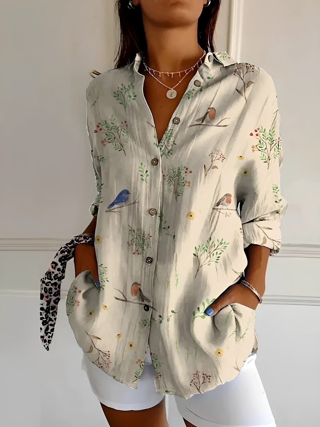 Chantelle - Blouse élégante à boutons pour femmes