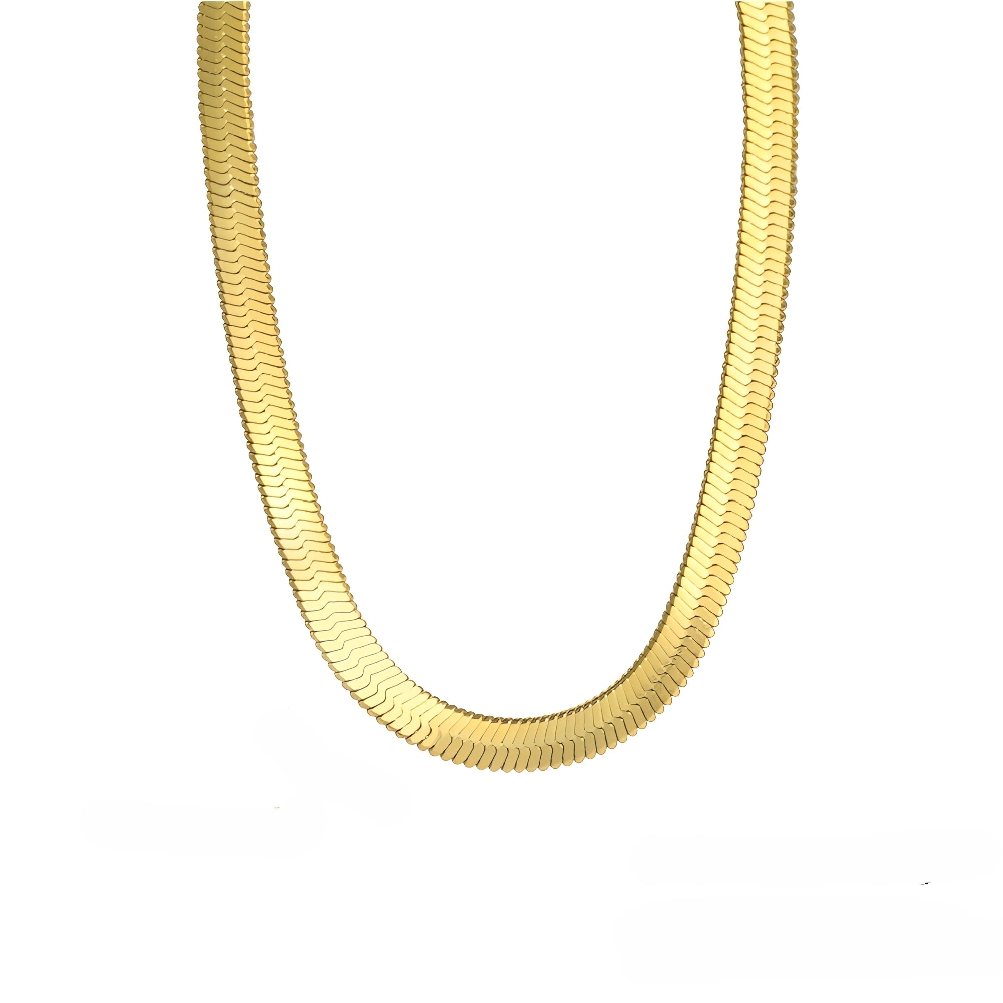 Naomie – Collier choker en chaîne serpent