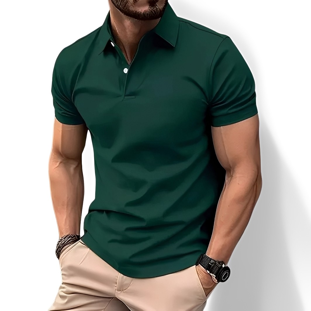 Deacon - Polo décontracté à manches courtes pour hommes