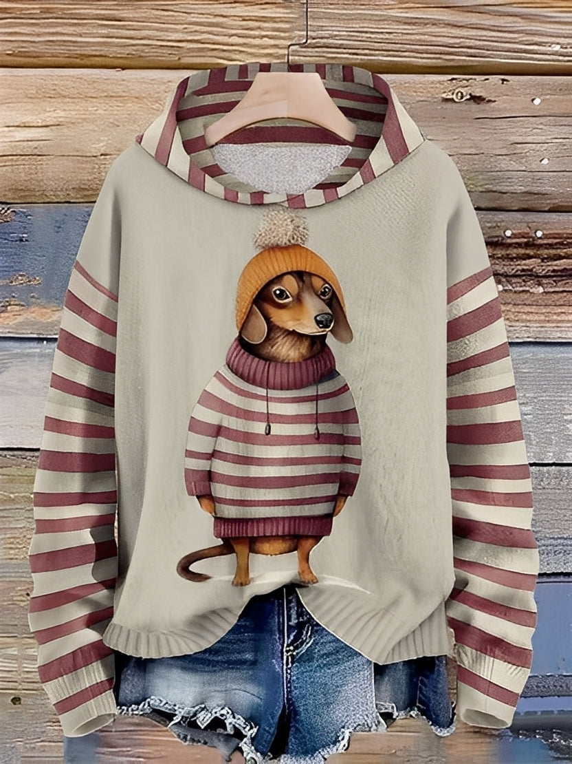 Geffrey - Sweat à capuche confortable pour hommes avec impression