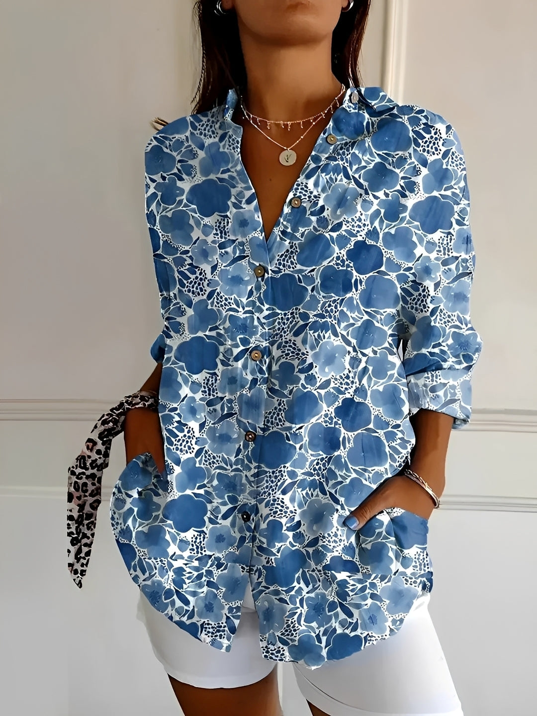 Chantelle - Blouse élégante à boutons pour femmes