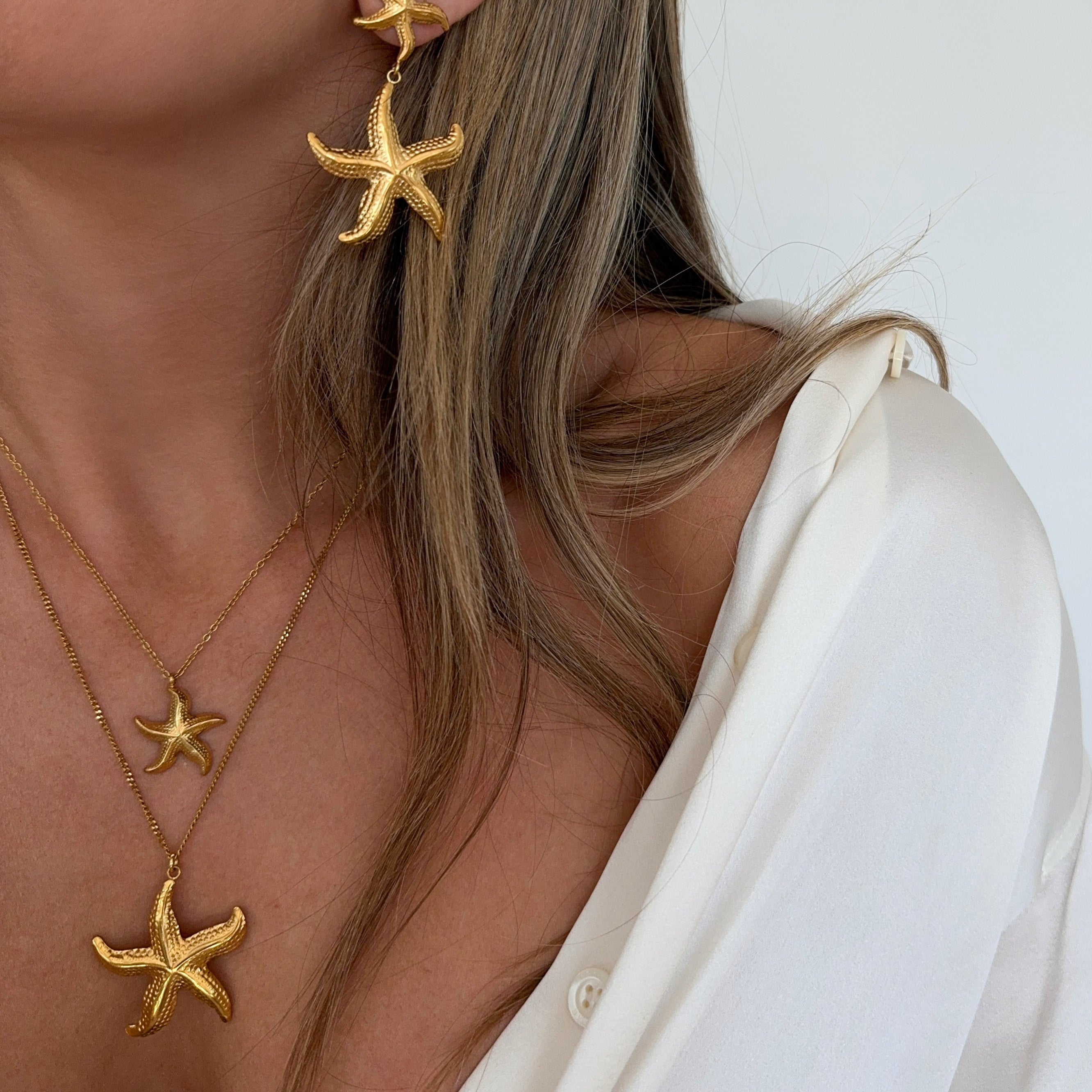 Collier Étoile de Mer Dorée