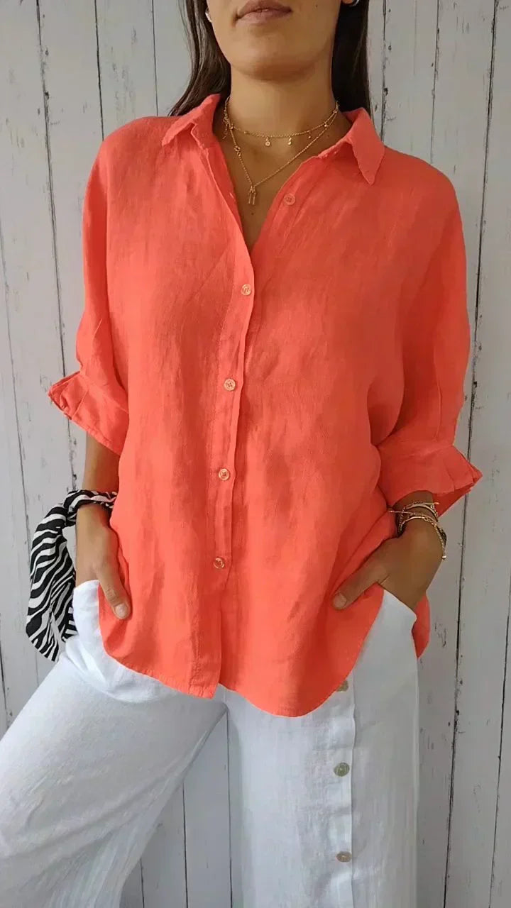 Madison - Timeless elegant blouse with buttons