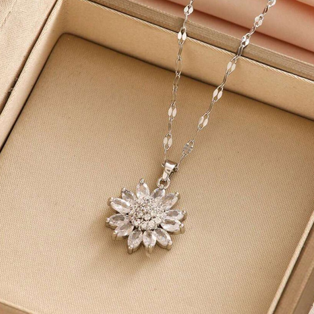 Anaya – Collier de tournesols brillants avec pointes