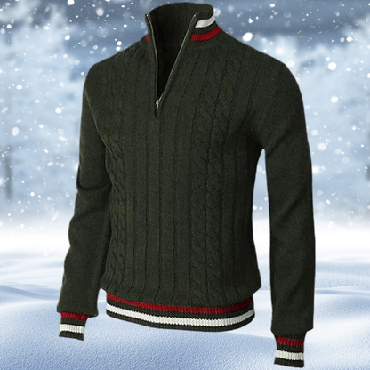 Ralph Polo - Pull élégant à fermeture éclair pour hommes