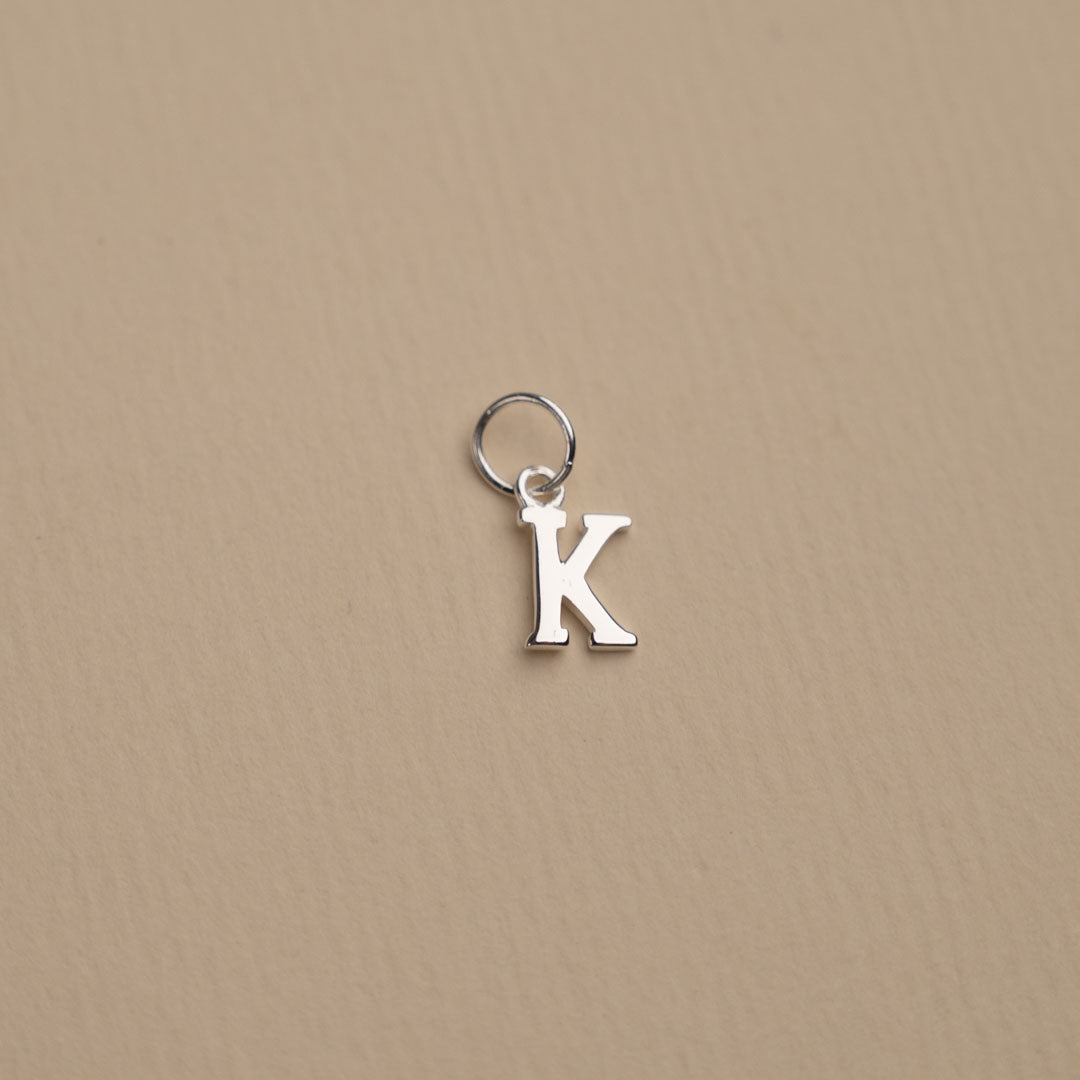 Nadia - Pendentif lettre en argent