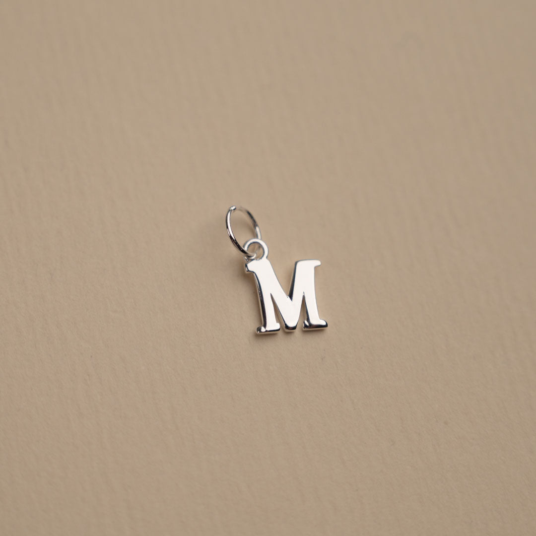 Nadia - Pendentif lettre en argent